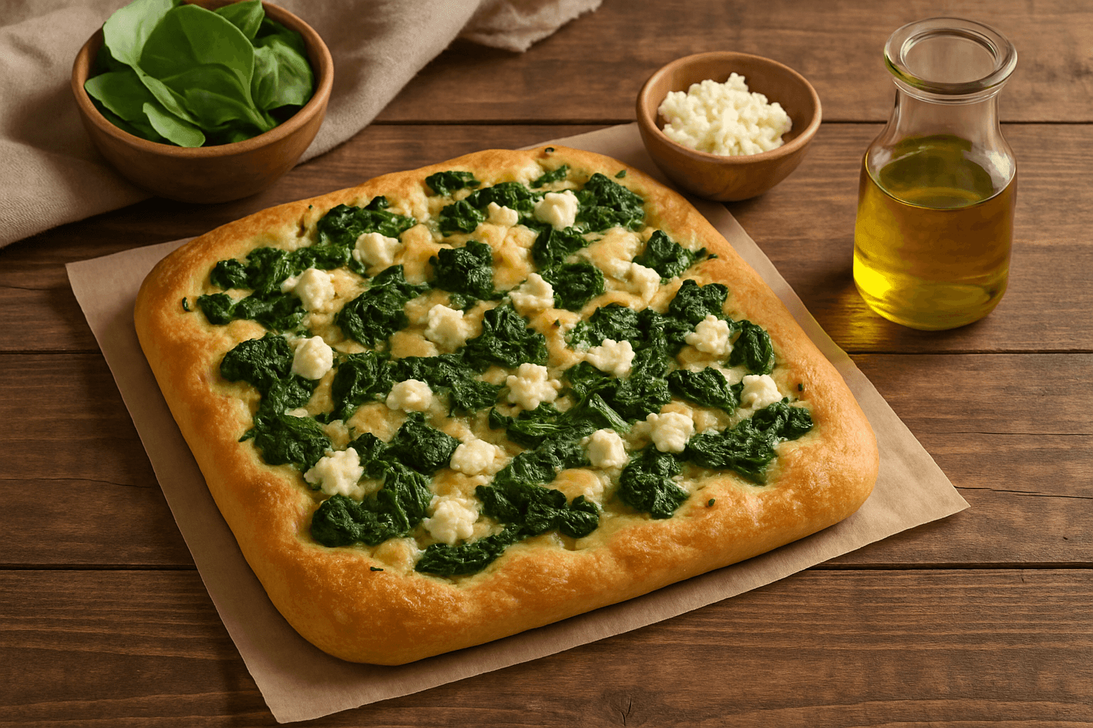 Spinach & Feta Focaccia
