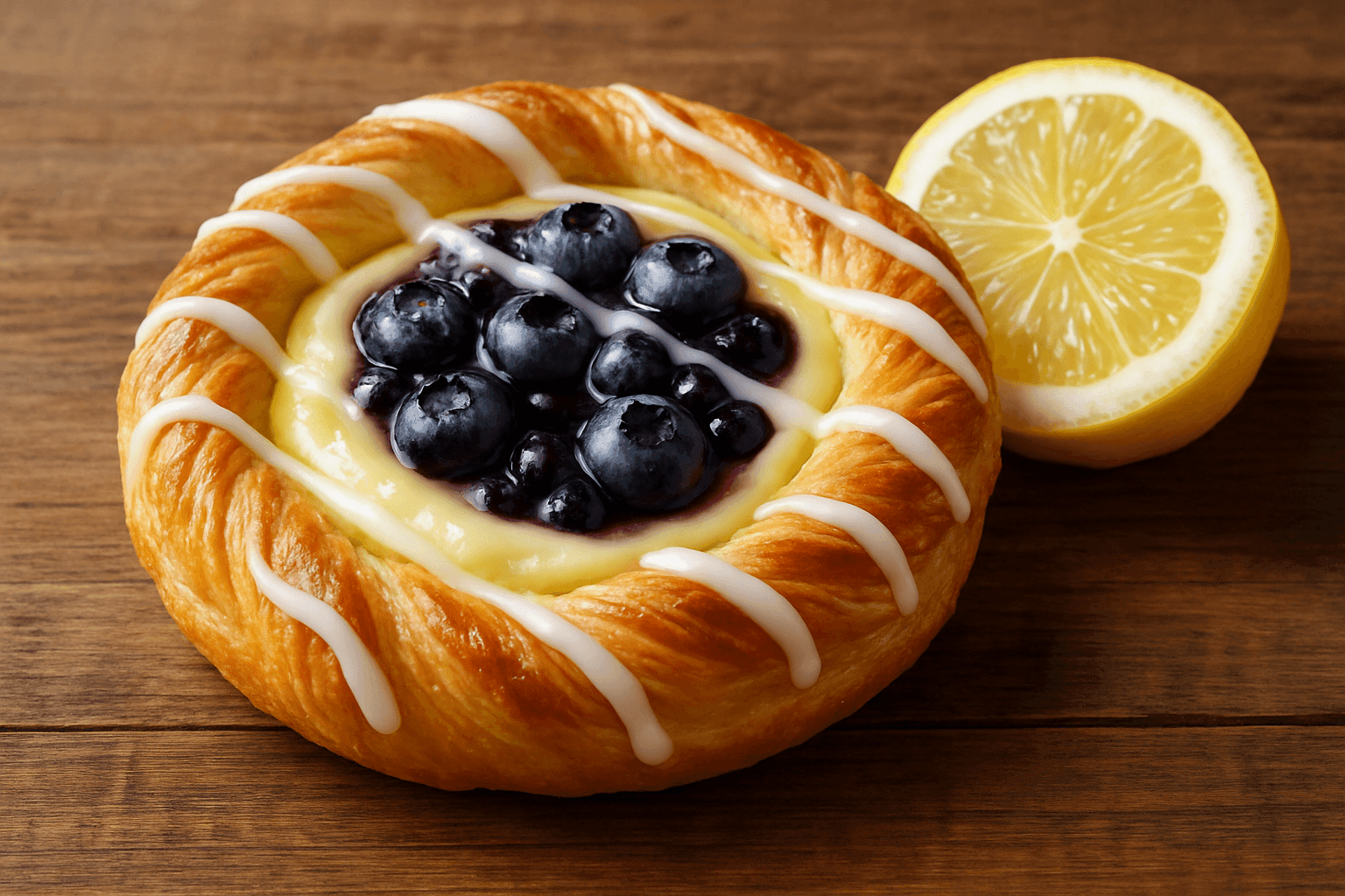Blueberry-Lemon Danish